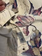 Roberto Cavalli Floral Embroidered Sequin Jeans