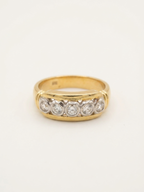 Vintage Estate Diamond Ring 750 -18k Gold