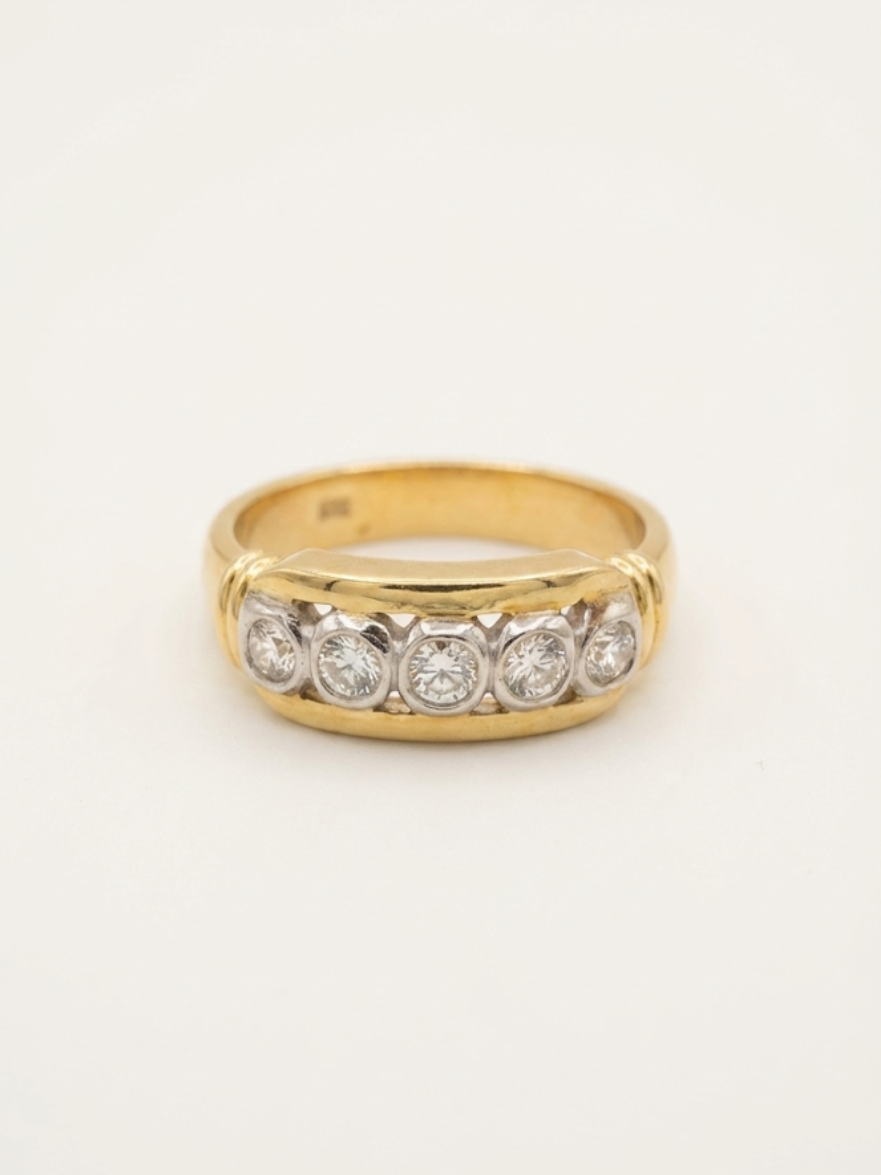 Vintage Estate Diamond Ring 750 -18k Gold