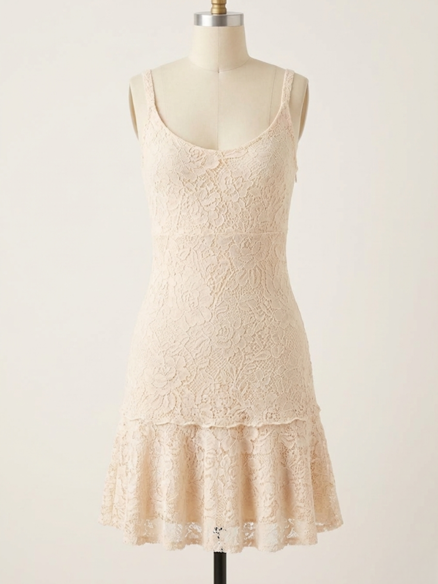 Vintage Dolce & Gabbana Pink Lace Dress