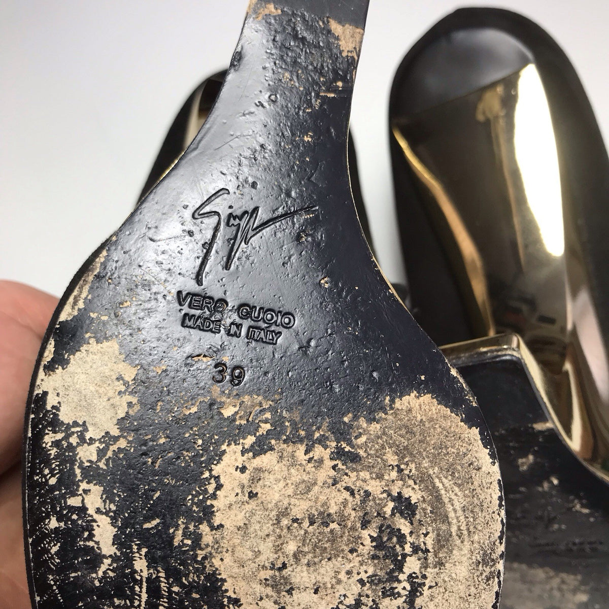 Giuseppe Zanotti Gold Illusion Wedge Black Suede Ankle Boots