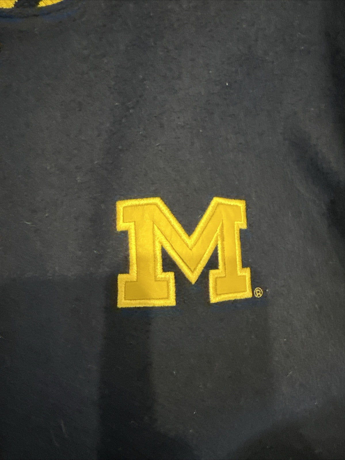 Nike NCAA Varsity Bomber Jacket with Leather Sleeves