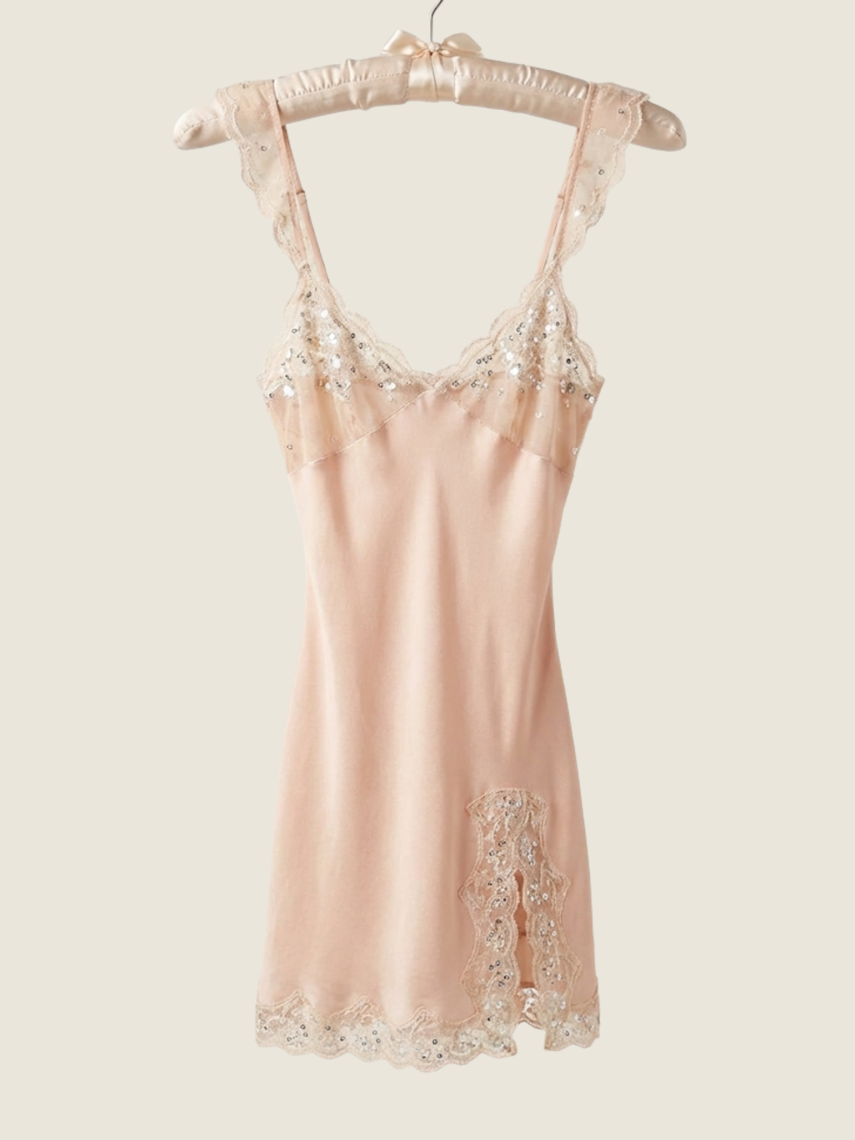 Blumarine Spring/Summer 2004 Embellished Lace Trim Dress