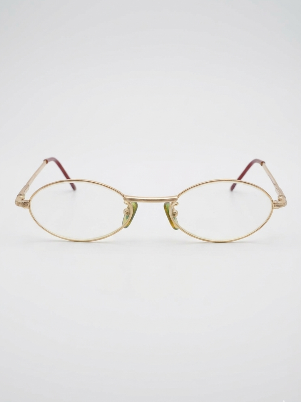 Vintage Gianfranco Ferré GFF 337 Oval Metal Eyeglasses Gold-Tone, Made in Italy