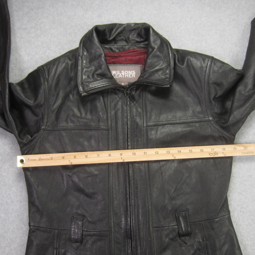 Wilsons Leather Jacket - Black Leather with Removable Thinsulate Liner