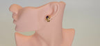 18K Amethyst and Diamond Vintage Earrings