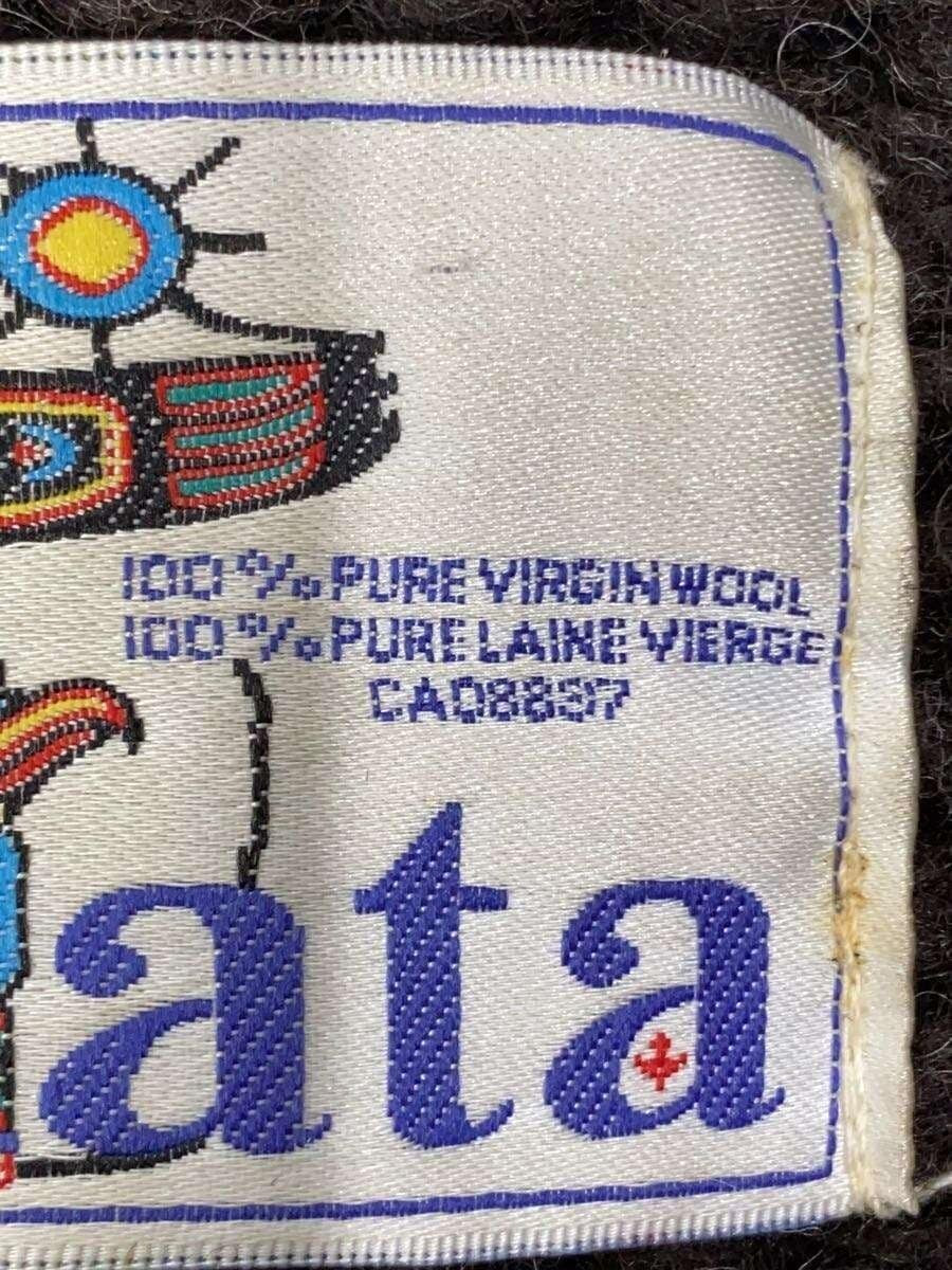 Kanata Cowichan Wool Jacket - Totem Pole Motif, Men's L