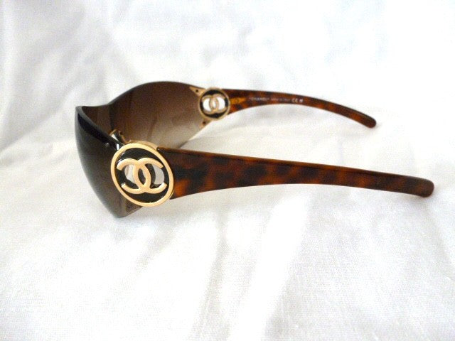 Chanel 4146 Oversized Wraparound Sunglasses