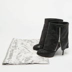 Giuseppe Zanotti Black Leather Mid-Calf Boots
