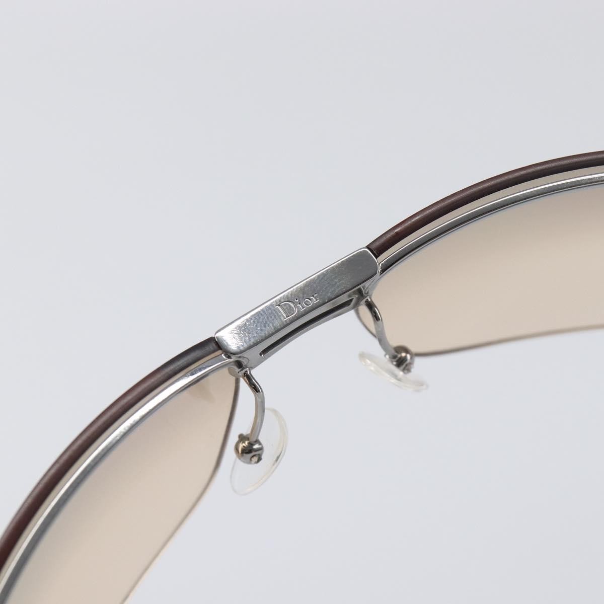 Christian Dior Sunglasses, Brown Metal Frame