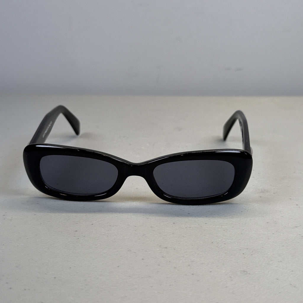 Gucci Oval Sunglasses, Black with Side G Logo