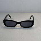 Gucci Oval Sunglasses, Black with Side G Logo