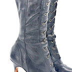 Christian Dior Fall 2000 Croc-Embossed Knee-High Boots