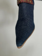 Christian Dior by John Galliano Denim Knee Boots