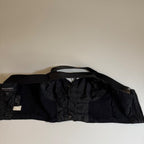 Wilsons Leather Lace-Up Biker Crop Top, Black