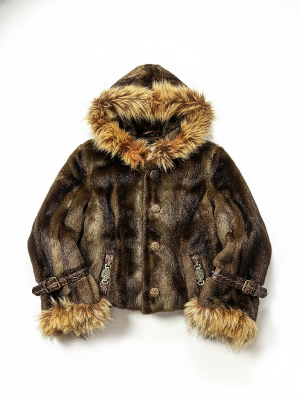Vintage Japanese Faux Fur Jacket — Junya Watanabe–Inspired (90s–Y2K)