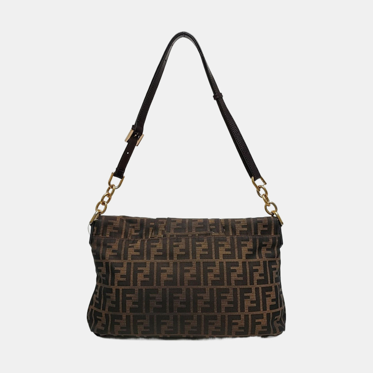 Fendi Mia Baguette Handbag, Brown Fabric