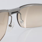 Christian Dior Sunglasses, Brown Metal Frame