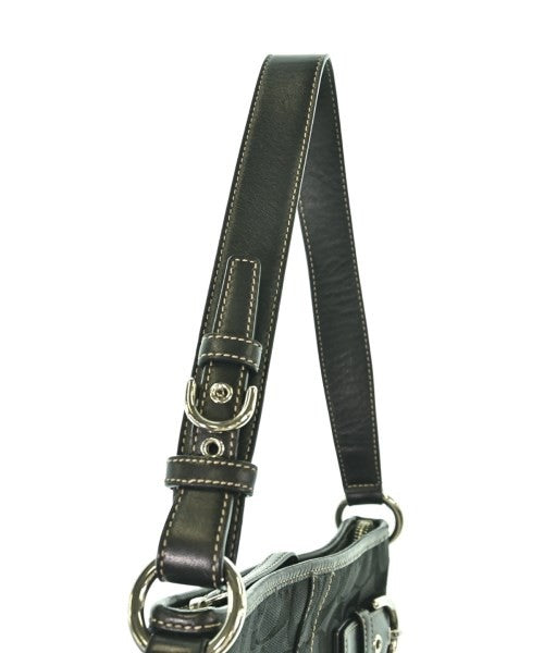 Coach Shoulder Bag, Black Patterned
