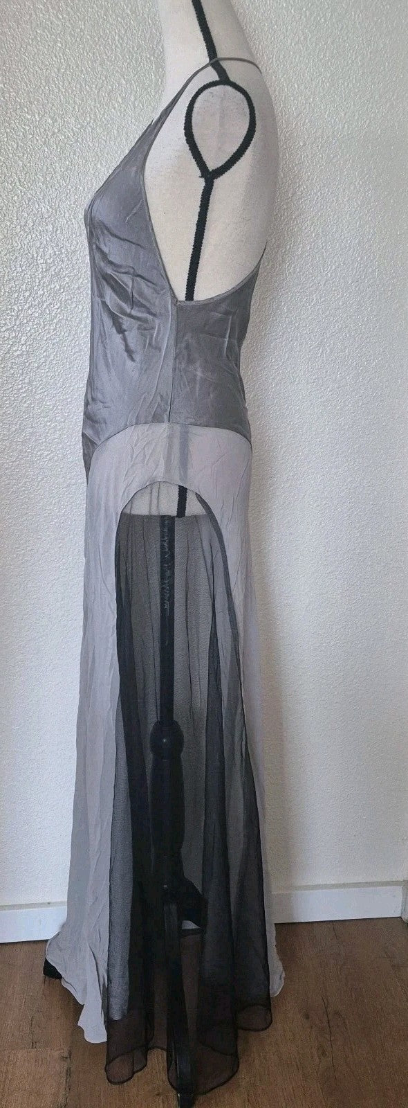 Victoria's Secret Silk Sheer Maxi Slip Dress