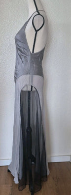 Victoria's Secret Silk Sheer Maxi Slip Dress