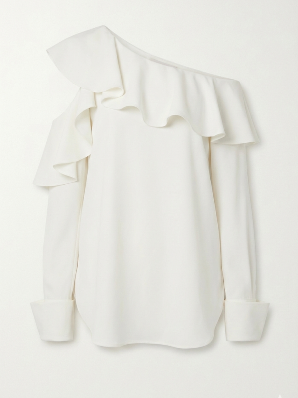 Oscar de la Renta Off-the-Shoulder Cutout Blouse