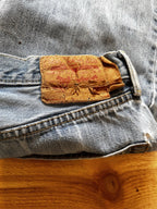 Levi's 501 Straight Fit Denim Jeans, Blue Light Wash