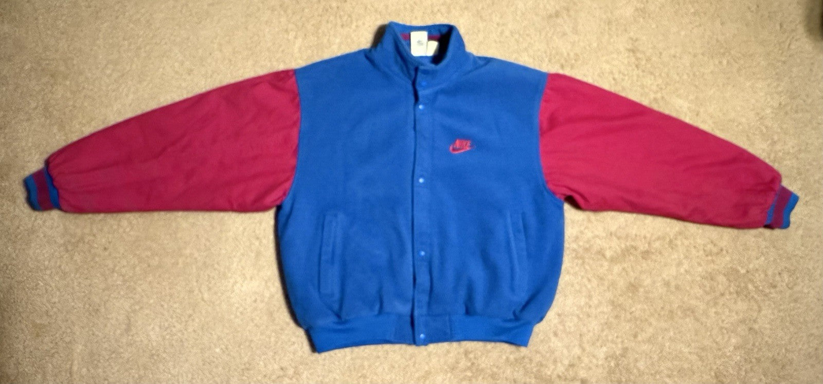 Nike Force Wool Varsity Bomber Jacket - Vintage Basketball
