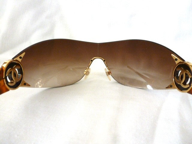 Chanel 4146 Oversized Wraparound Sunglasses