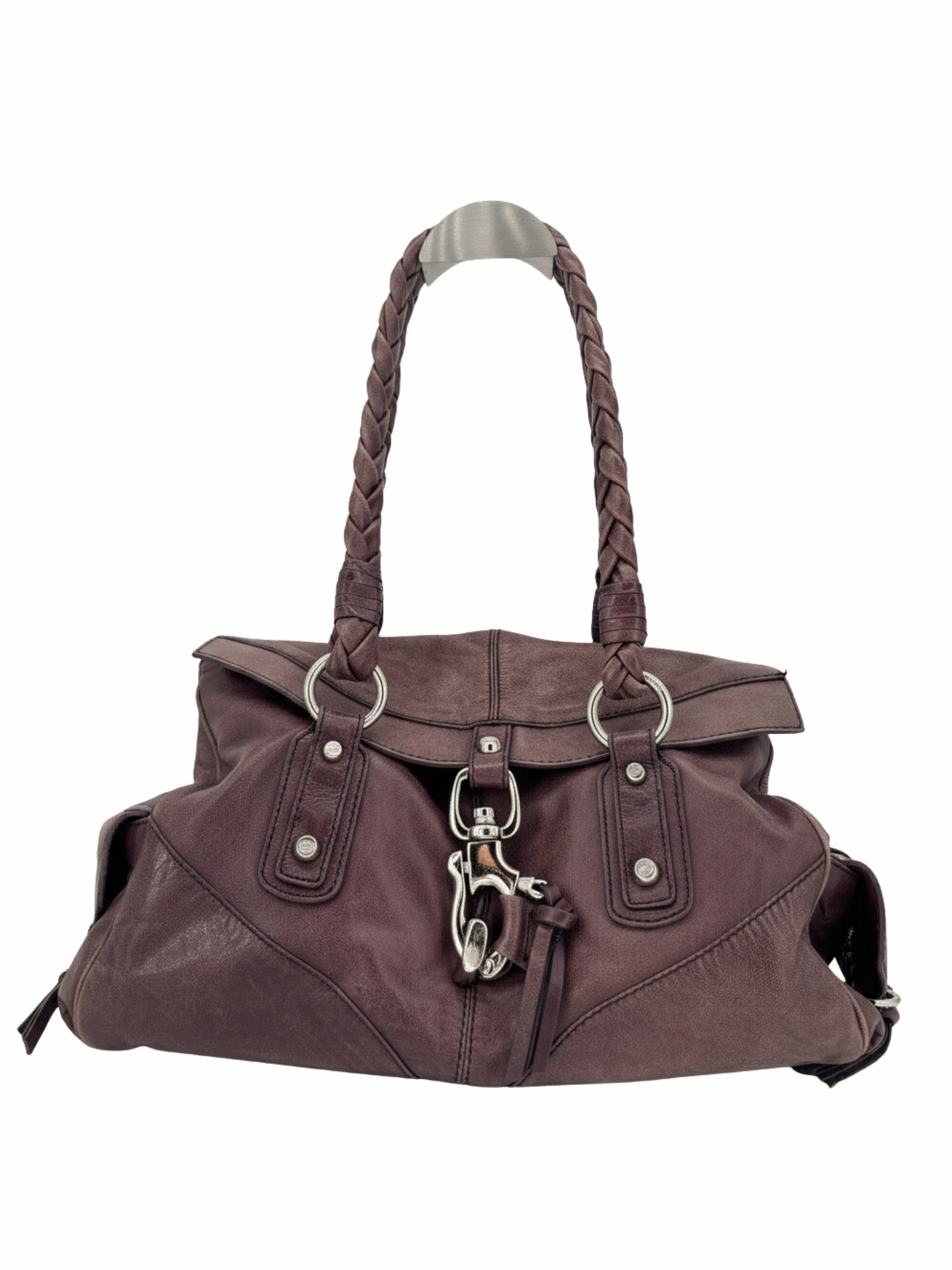 Vintage Francesco Biasia Leather Tote Handbag