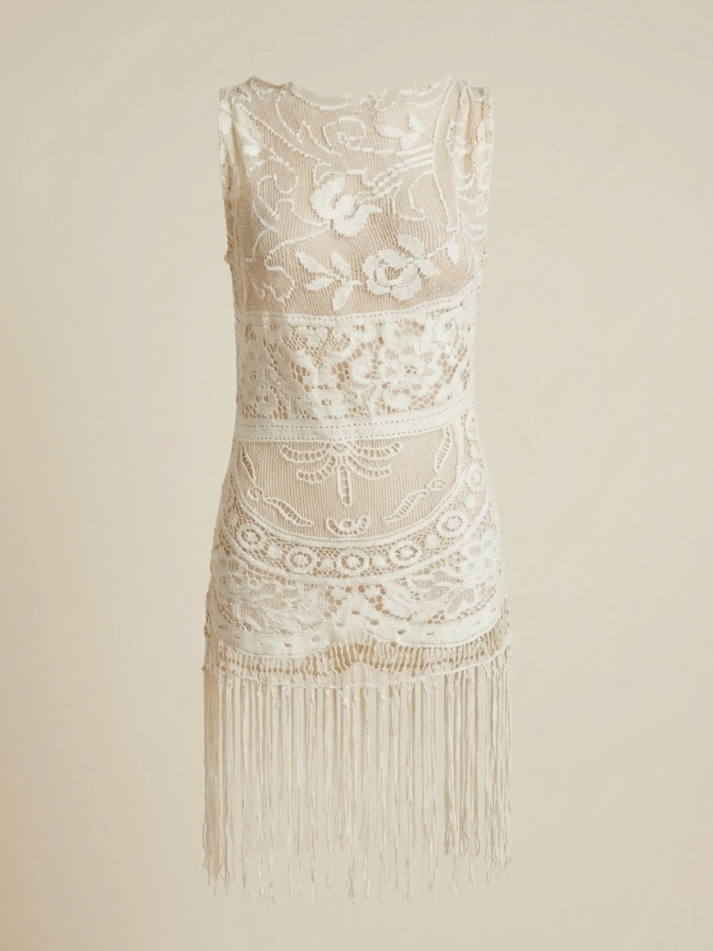 Vintage Dolce & Gabbana Lace Suede Top