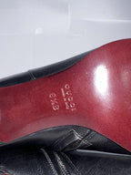 Gucci Tom Ford Era Black Leather Pointed Toe Stivaletto Boots