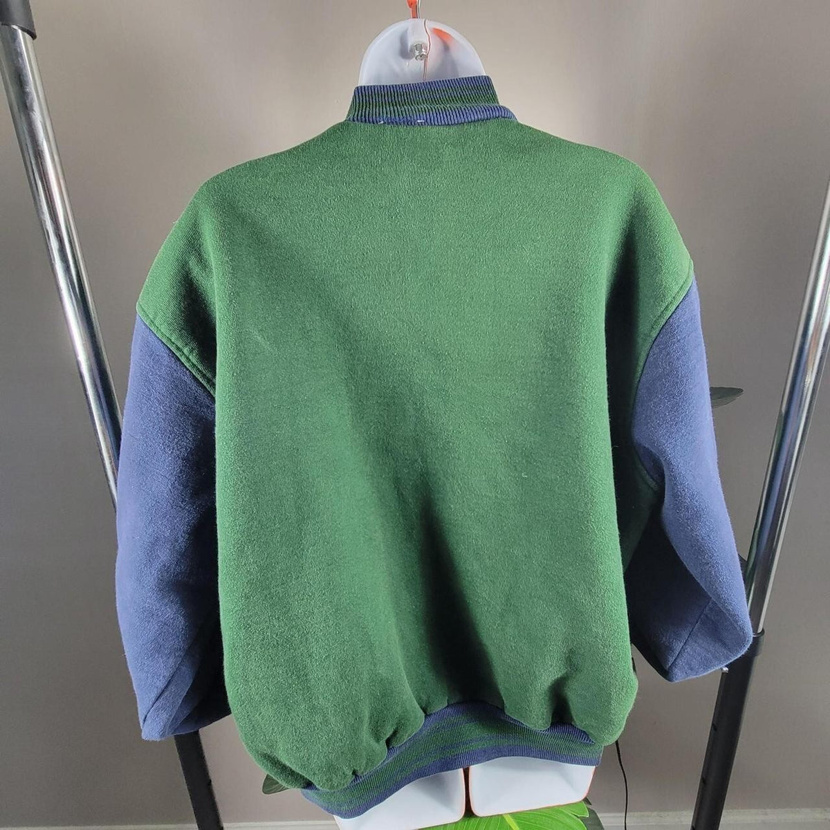 Nike Varsity Bomber Jacket in Blue and Green