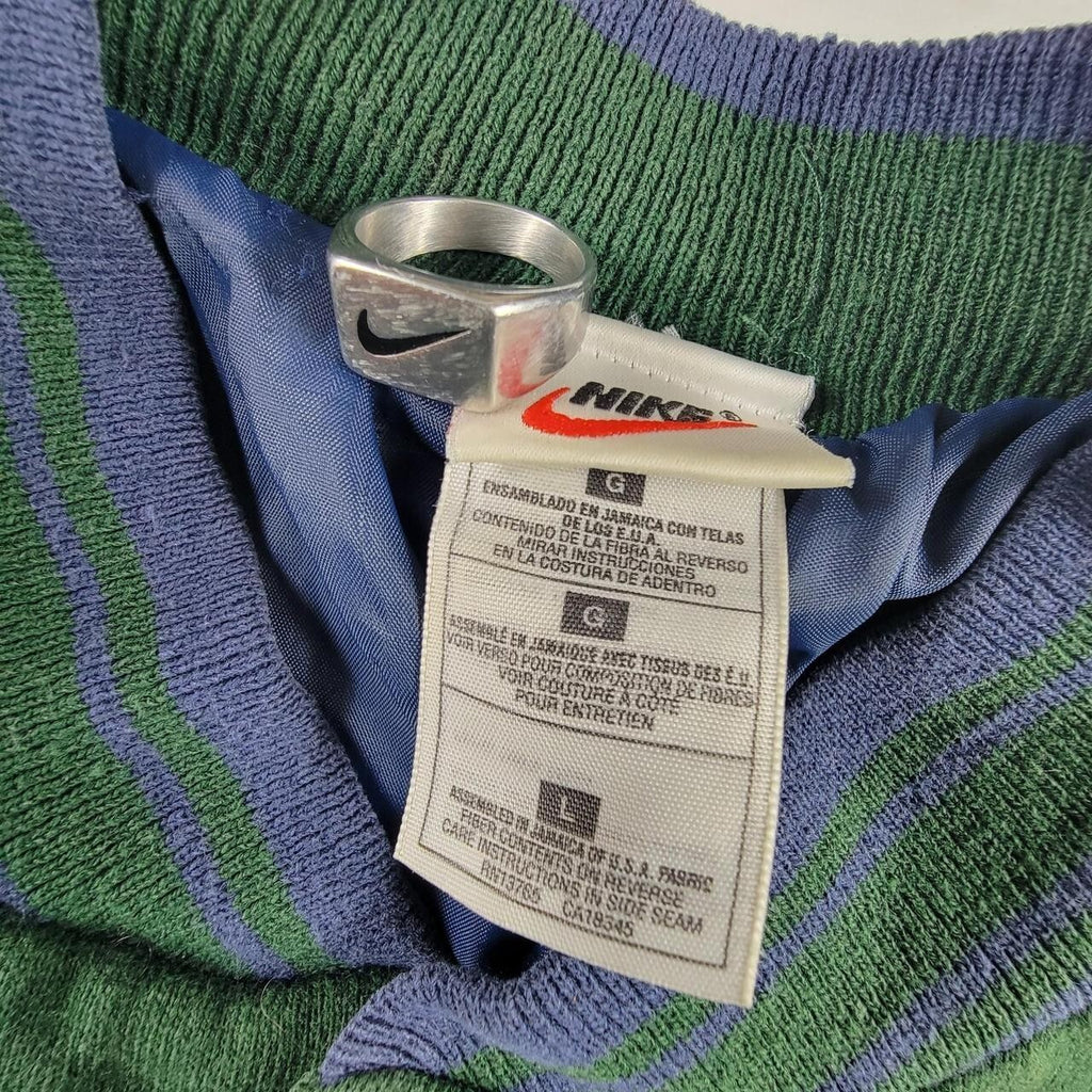 Nike Varsity Bomber Jacket in Blue and Green