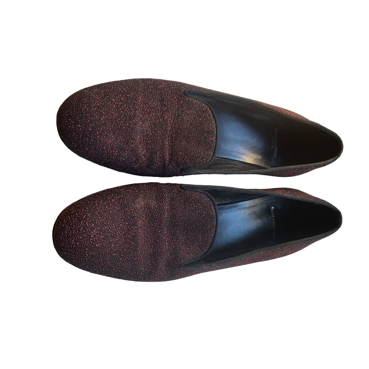 YSL Yves Saint Laurent Rouge Orient Glitter Slipper Flats