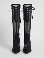 Vintage Giuseppe Zanotti Mesh Knee High Boots