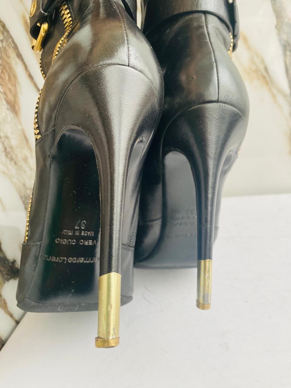 Gianmarco Lorenzi Heeled Boots, Size 37