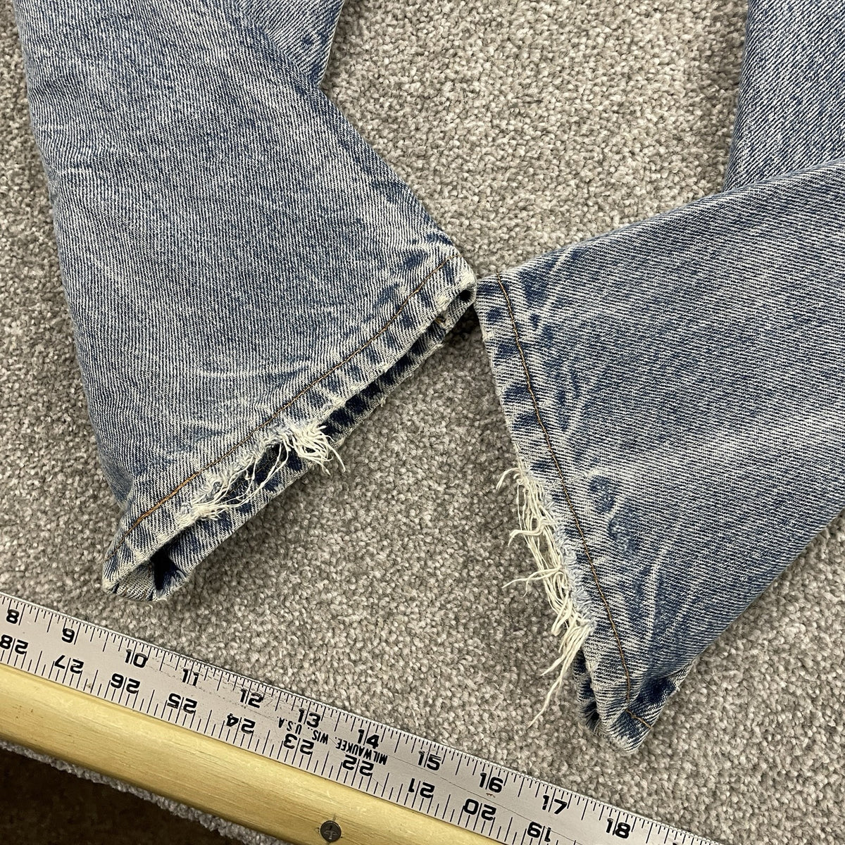 Levi's 505 Distressed Denim Jeans, Faded Wash