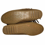 Minnetonka Tramper Fringe Ankle Moccasin Boots, Brown Suede