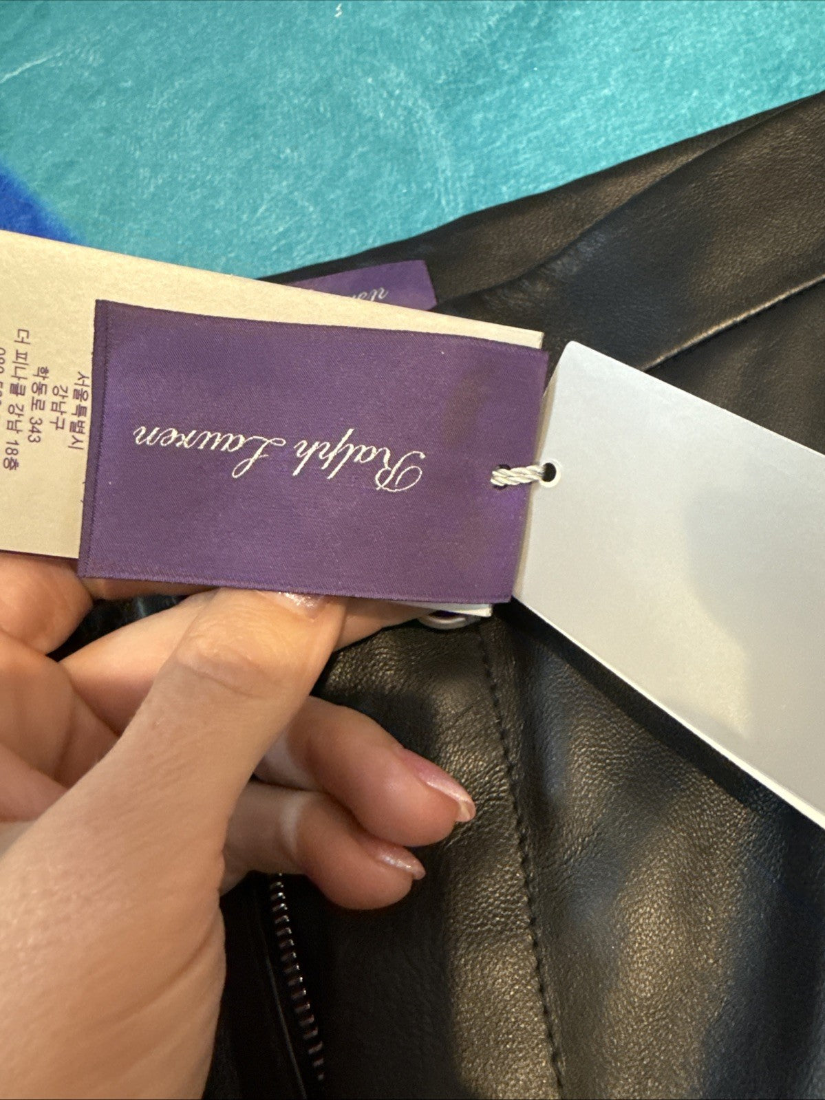 Ralph Lauren Purple Label Black Lamb Leather Pants