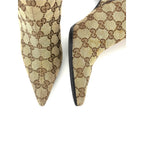 Gucci by Tom Ford GG Monogram Canvas Pointed-Toe Ankle Boots