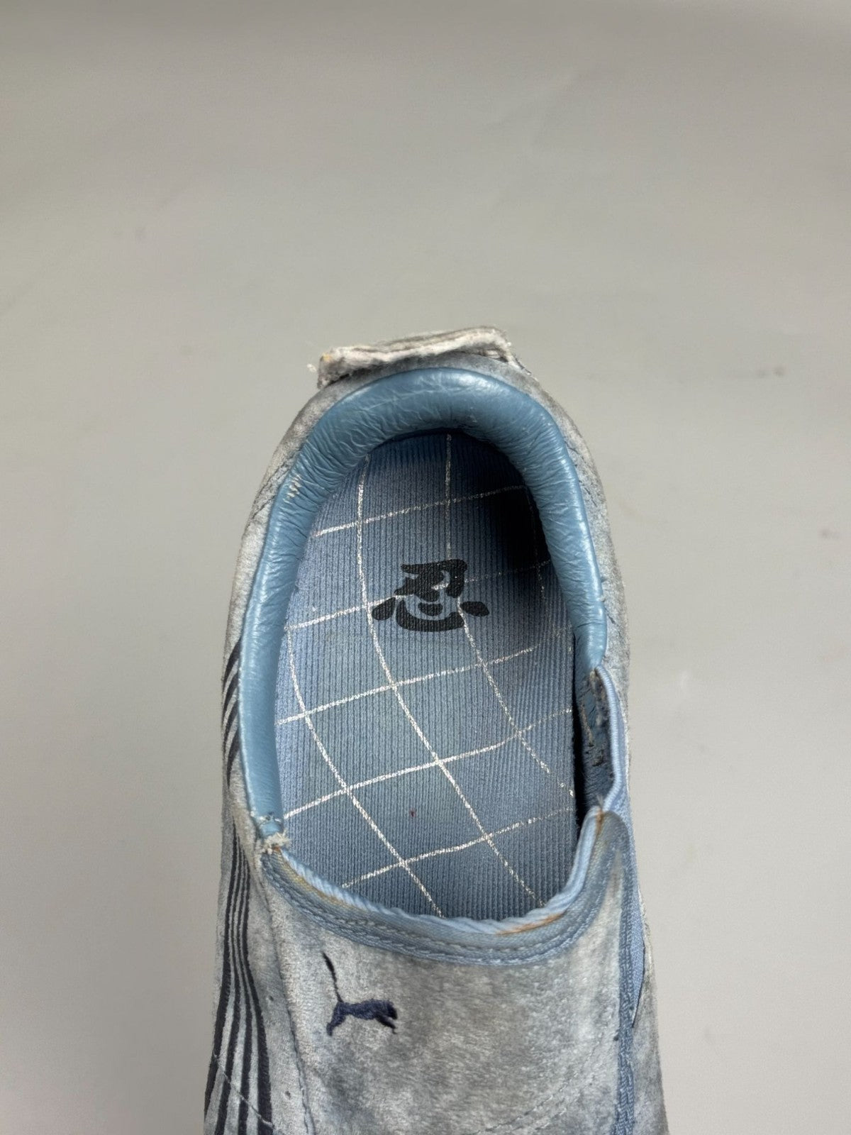 Puma Uke Vintage Blue Suede Sneakers, Women's US 7