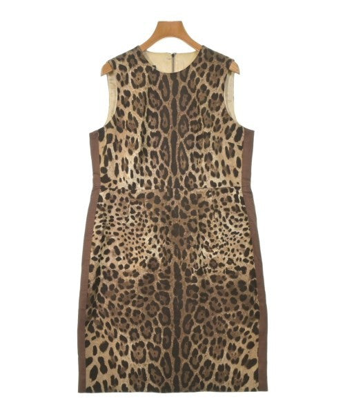 Dolce & Gabbana Leopard Print Dress, Brown