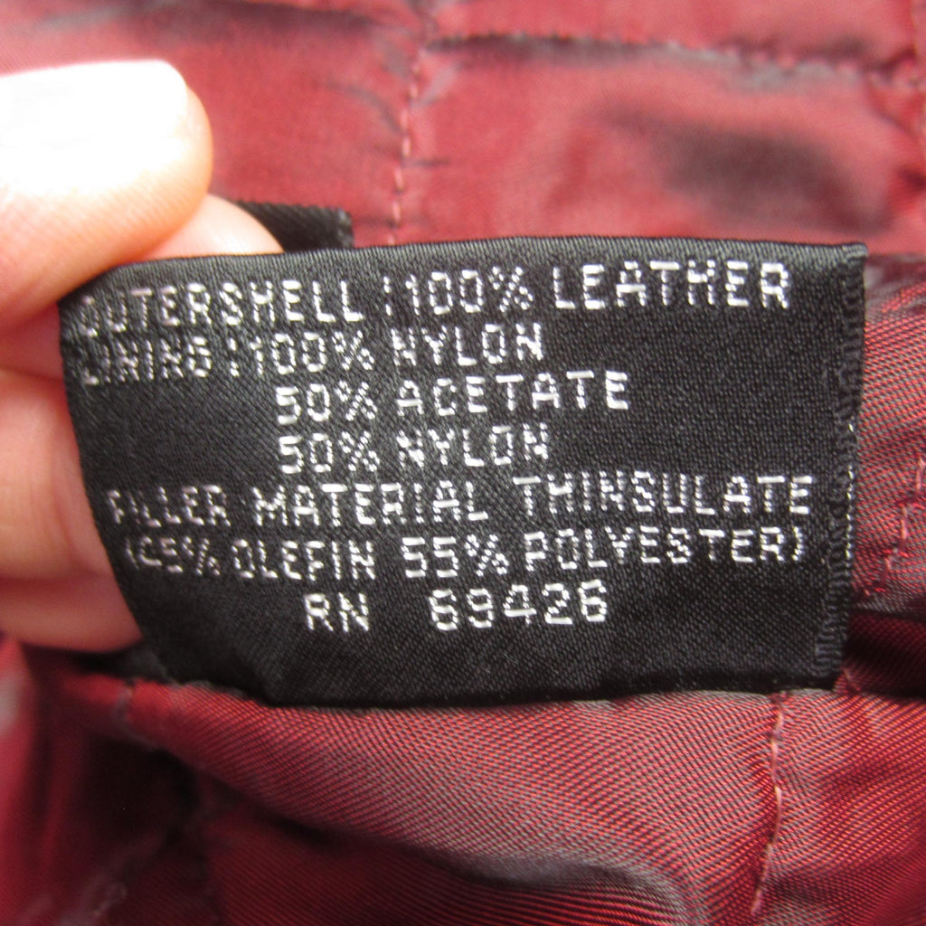 Wilsons Leather Jacket - Black Leather with Removable Thinsulate Liner