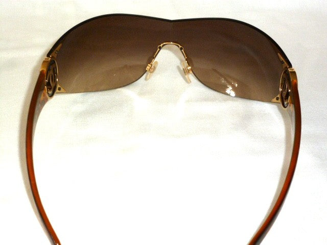 Chanel 4146 Oversized Wraparound Sunglasses