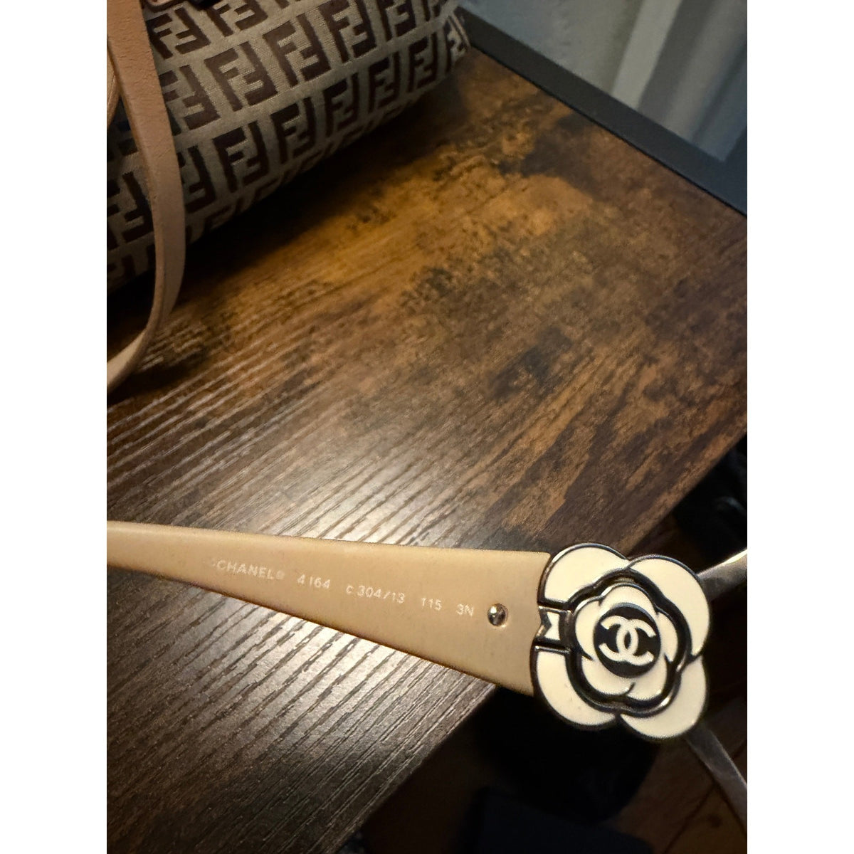 Chanel Y2K Camellia Flower Shield Sunglasses