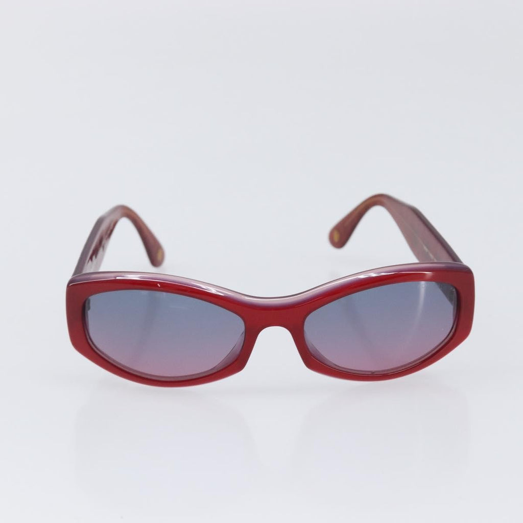 Chanel Sunglasses, Red Plastic with Gold-Tone CC Hardware