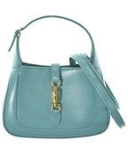 Gucci Jackie 1961 2Way Shoulder Bag in Light Blue Leather