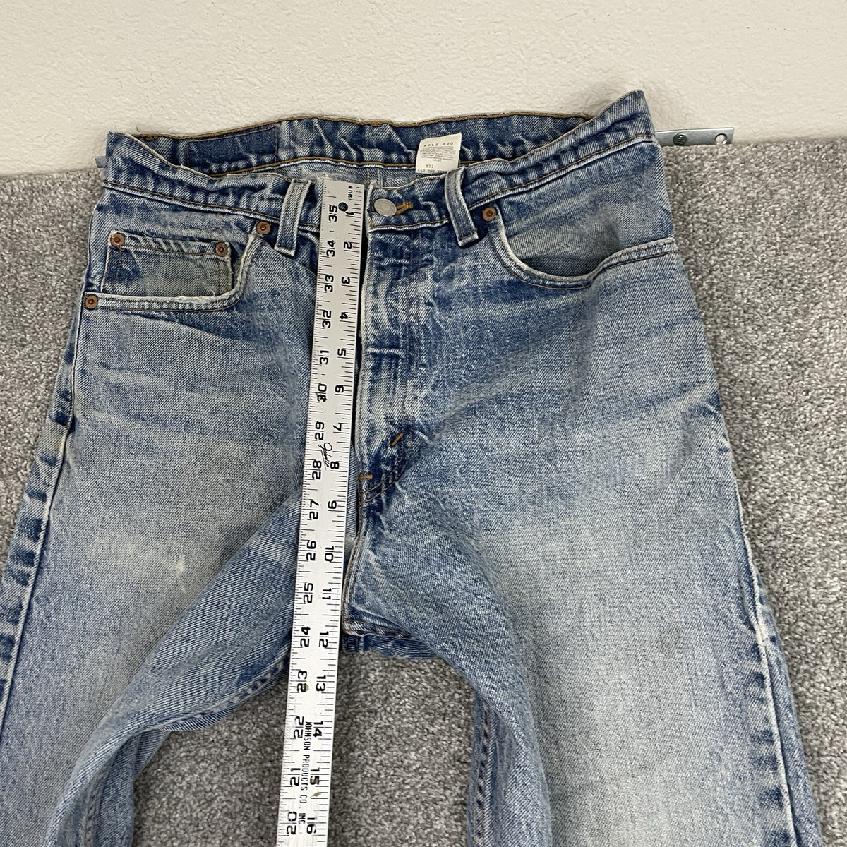 Levi's 505 Distressed Denim Jeans, Faded Wash