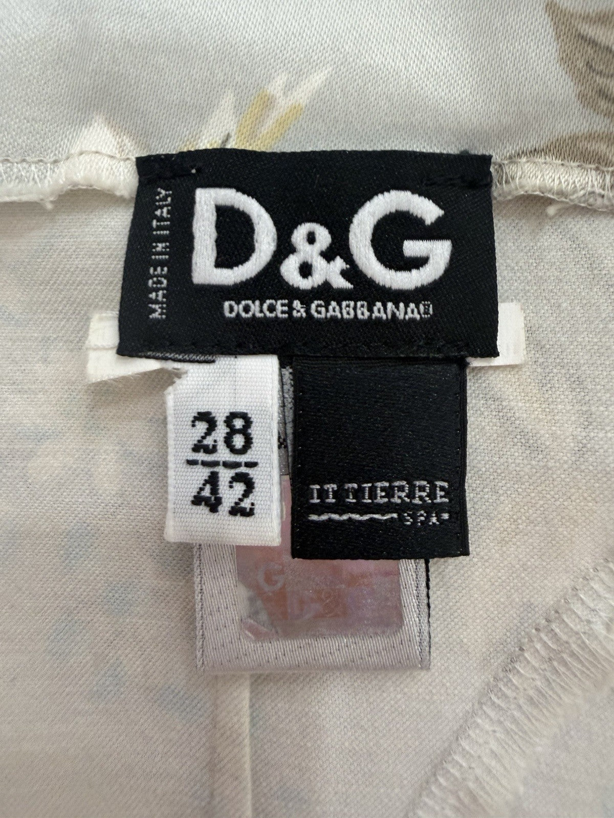 D&G Dolce & Gabbana Floral Blue Bustier Cami Top